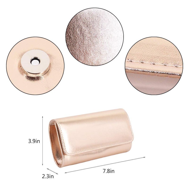 Naimo Womens Shiny Glaze Shoulder Envelope Evening Purse Wedding Party Clutch Bag - Image 5